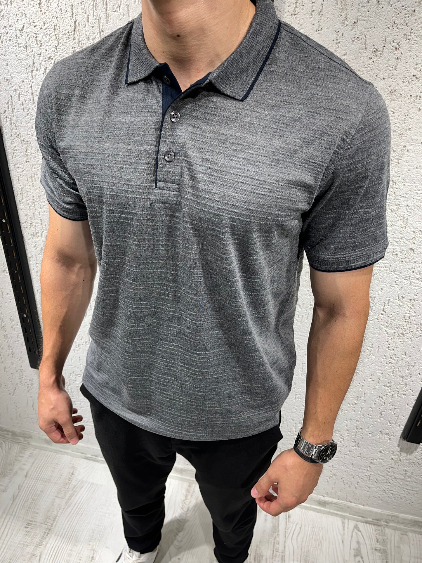 Nokta Desenli Polo T-shirt
