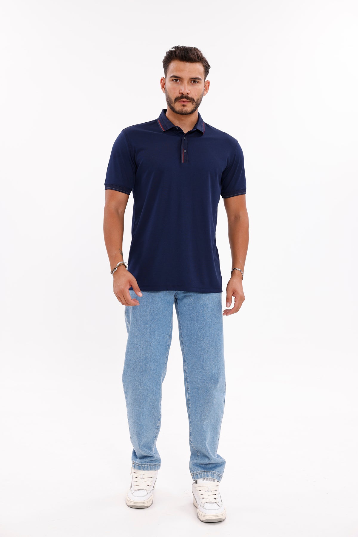 Triko Pat Çıtçıtlı Polo Yaka