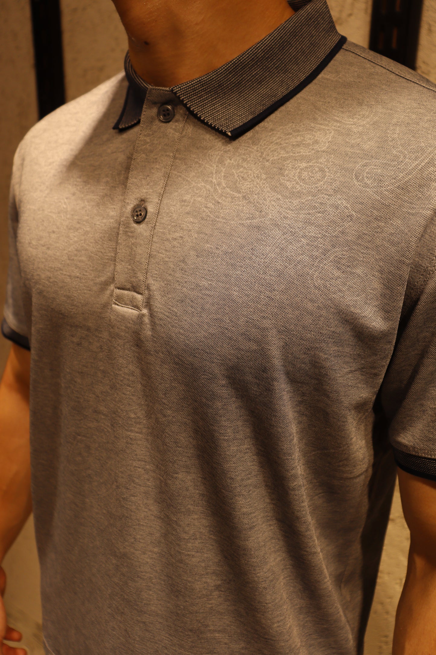 Soğuk Mavi Polo Yaka