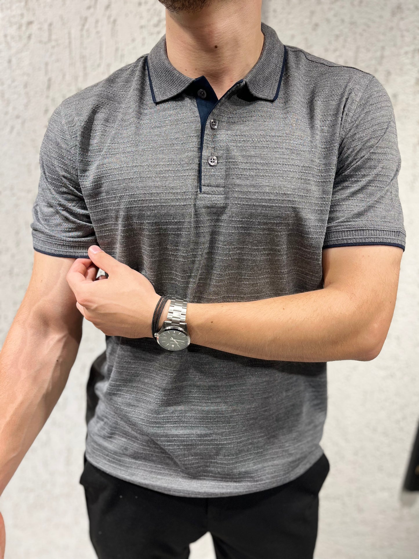 Nokta Desenli Polo T-shirt