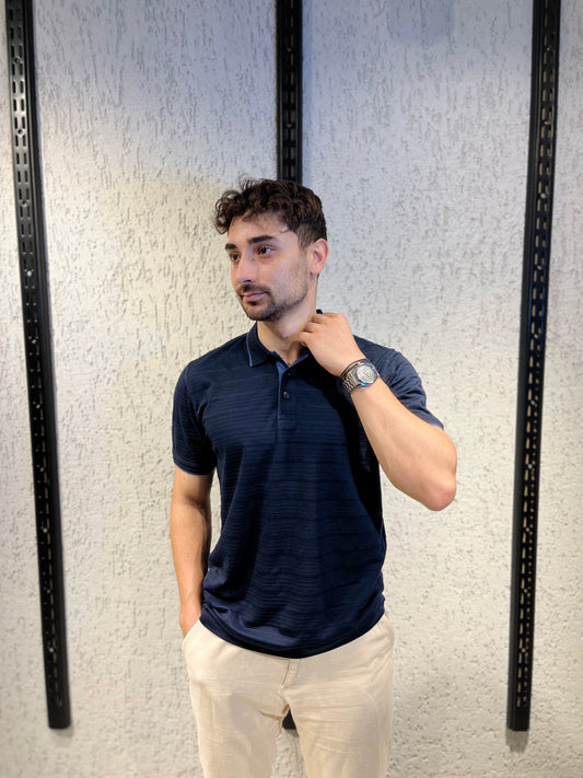 Nokta Desenli Polo T-shirt