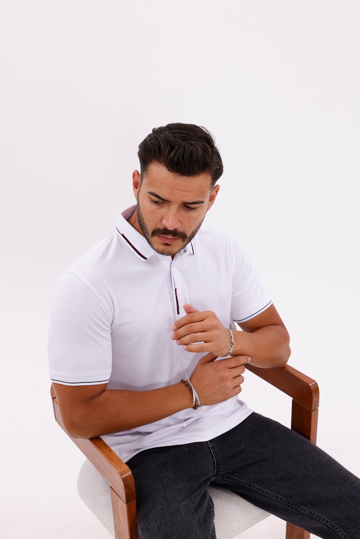 Triko Pat Çıtçıtlı Polo Yaka