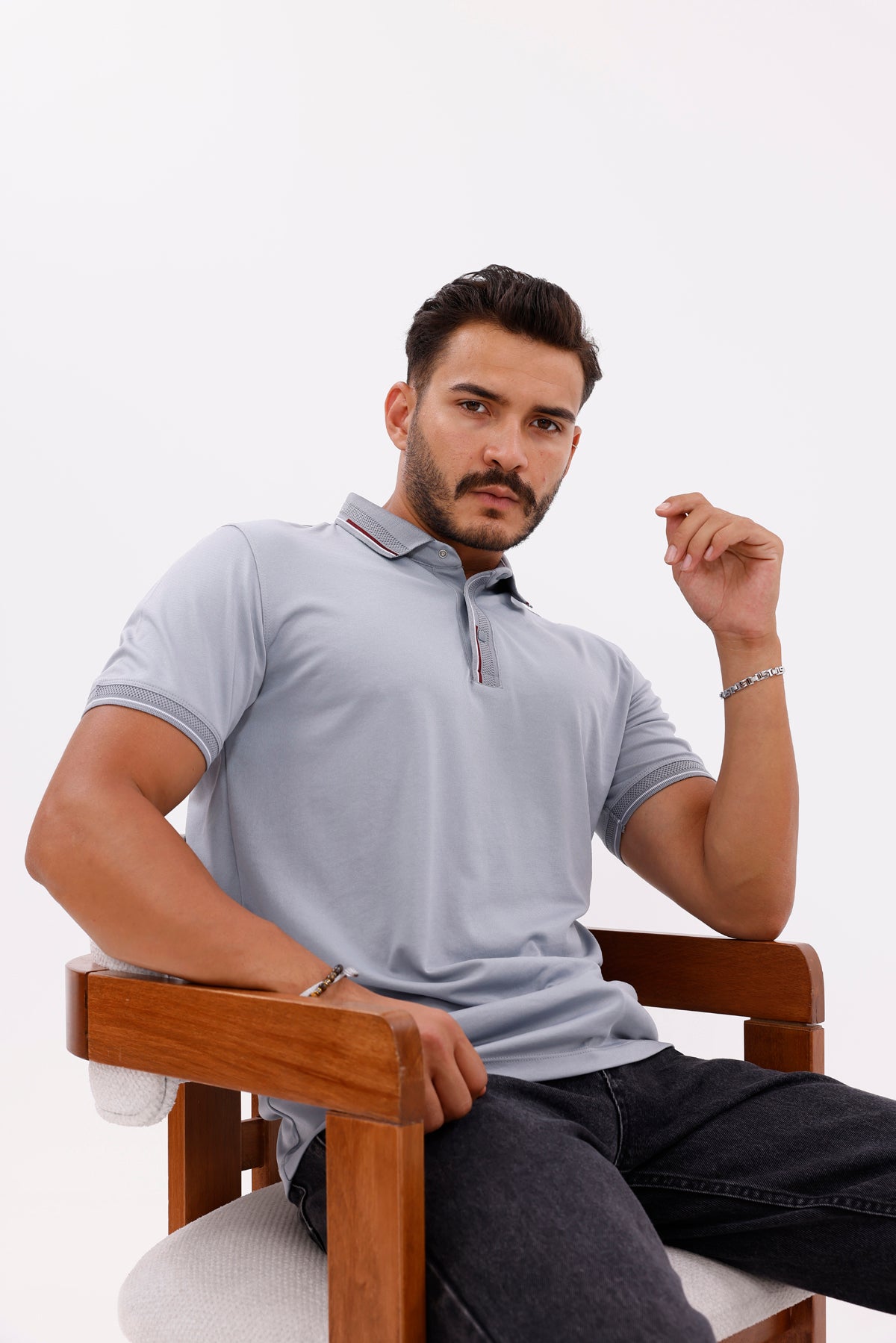 Triko Pat Çıtçıtlı Polo Yaka