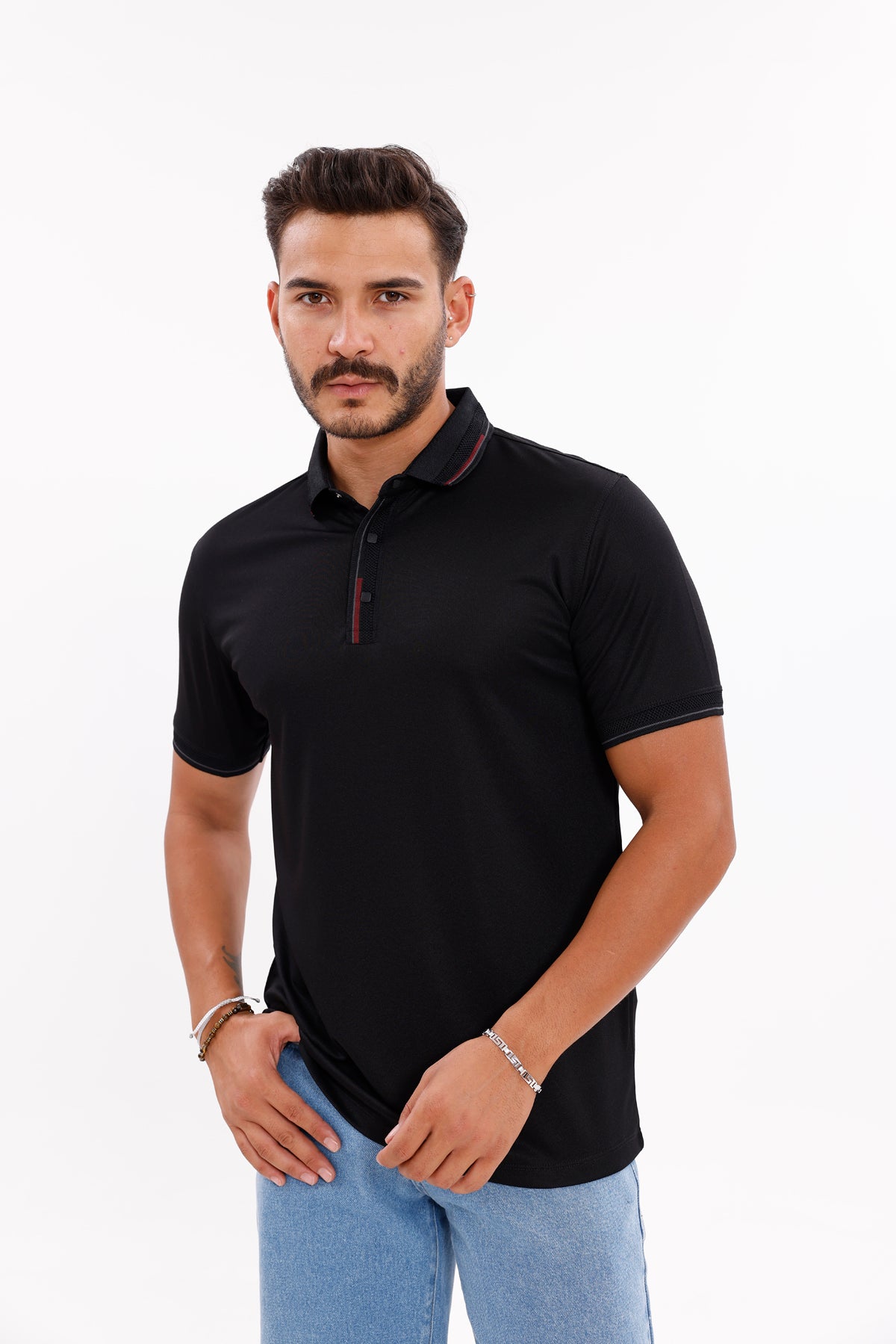 Triko Pat Çıtçıtlı Polo Yaka