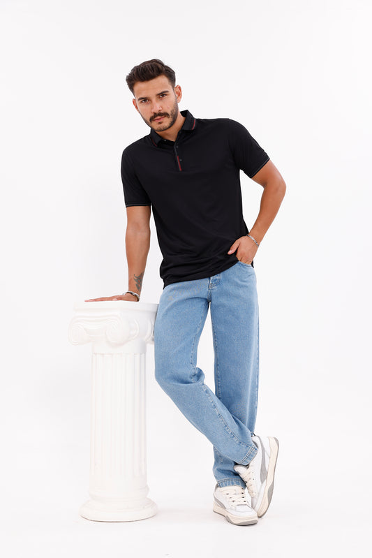 Triko Pat Çıtçıtlı Polo Yaka