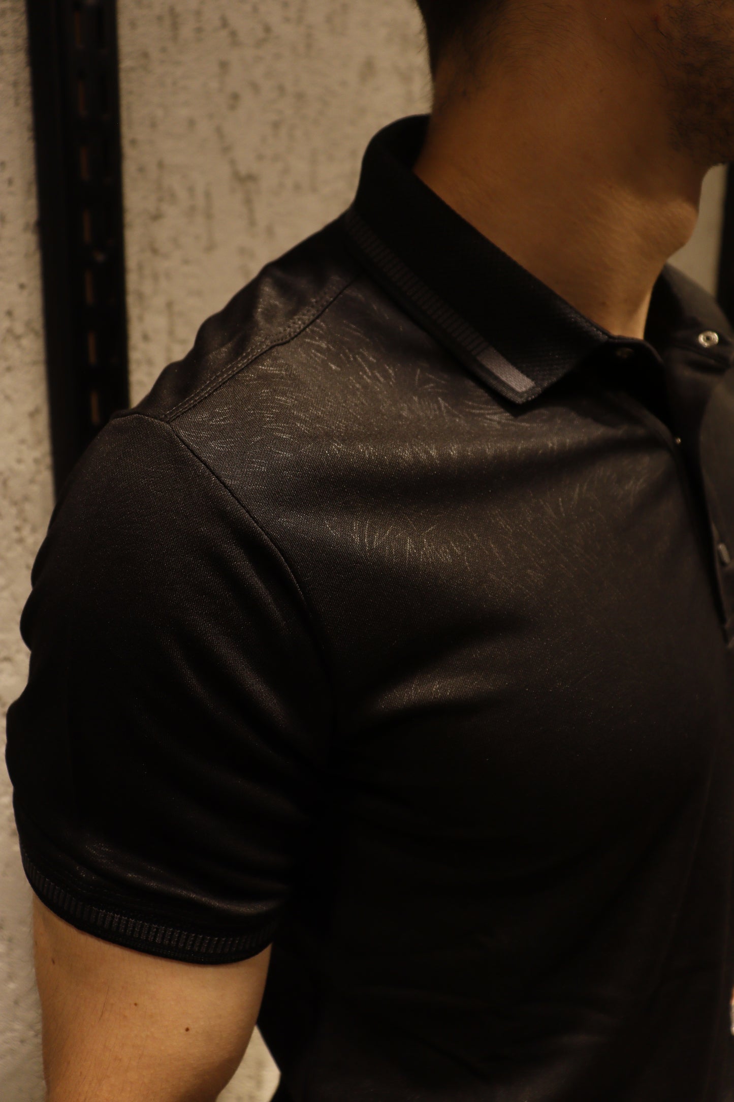 Kirpi Desenli Polo Yaka